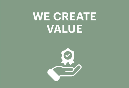 We create value - Vi skaber værdi